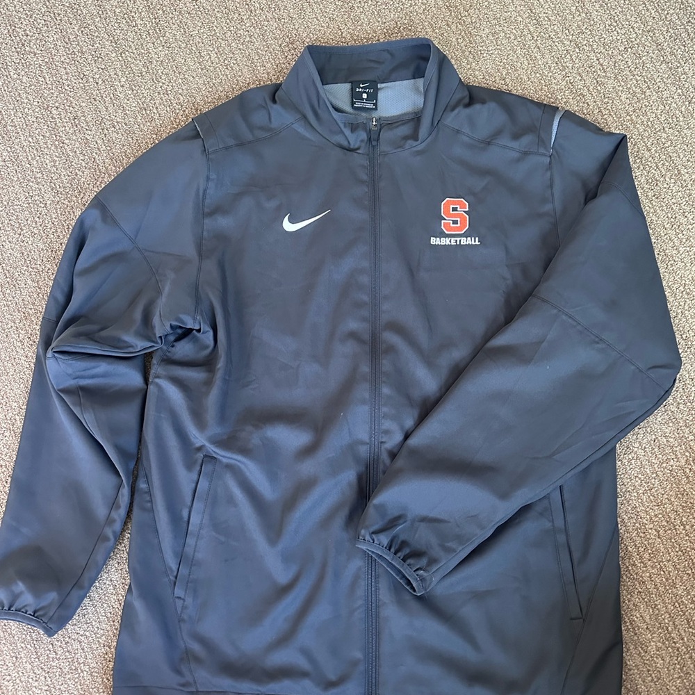 Nike Dri Fit Men's Gray Syracuse Basketball Jacket